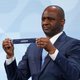 Draw ambassador Patrick Vieira draws the card of Kosovo during the UEFA Nations League 2026/28 League Phase Draw at Brussels Expo on February 12, 2026 in Brussels, Belgium.