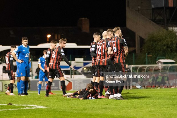 Bohemians defensive wall