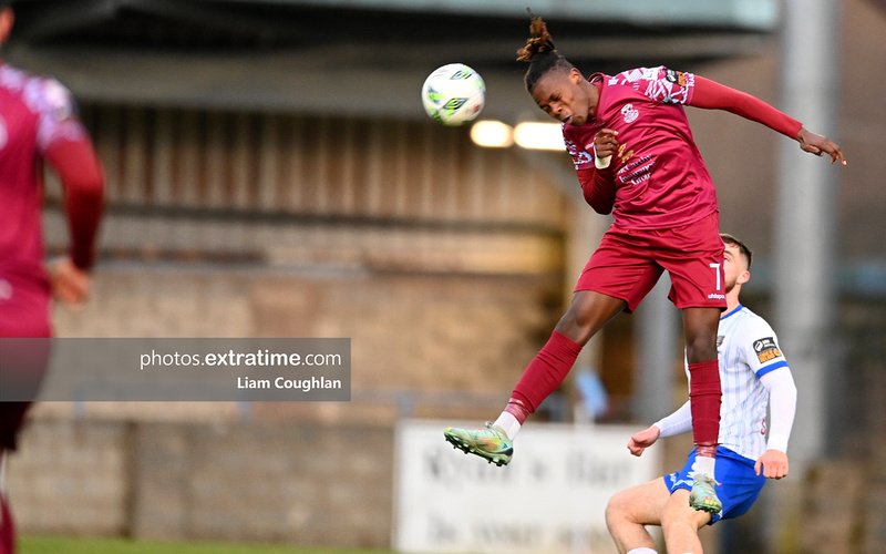 Wilson Waweru in action for Cobh Ramblers