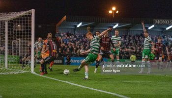 Rory Gaffney with a cute left foot finish from an acute angle